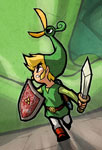 Link et son bonnet oiseau