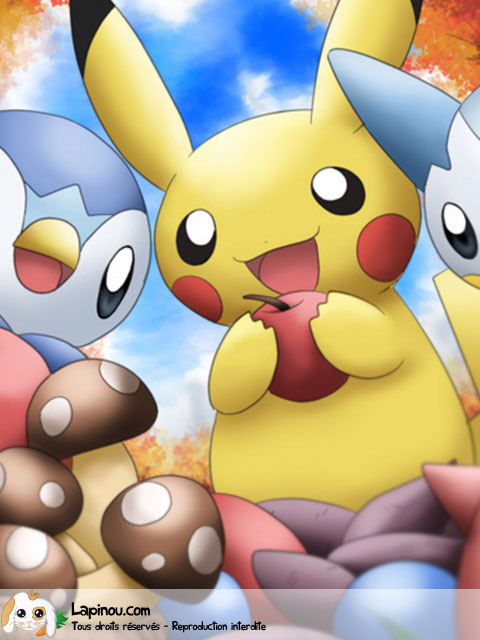 Coloriage Pokemon - Pikachu et ses amis