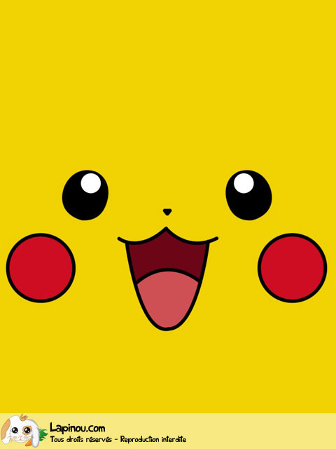 Le visage de Pikachu