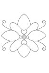 Mandala fleur et spirales