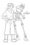 Jim Hawkins et le cyborg