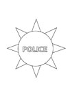 Badge étoilé police