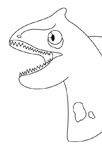 Dinosaure en colère