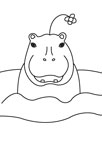 Tête d'hippopotame