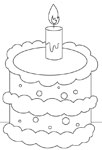 Gâteau d'anniversaire à la crème