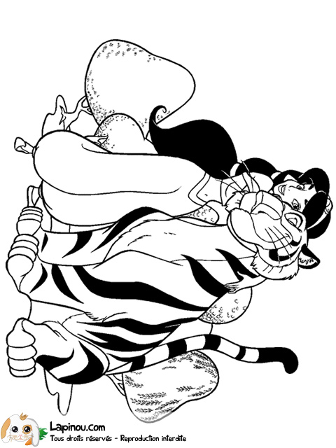 Jasmine et son tigre