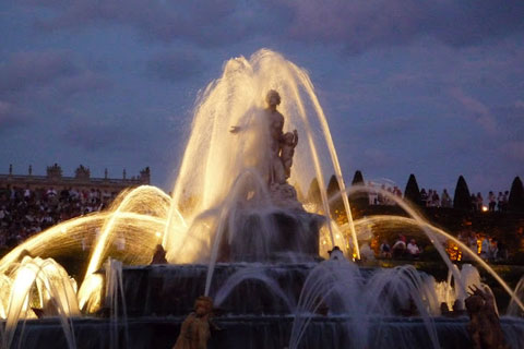 Jets d'eau à Versailles