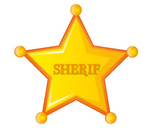 Une étoile de shérif